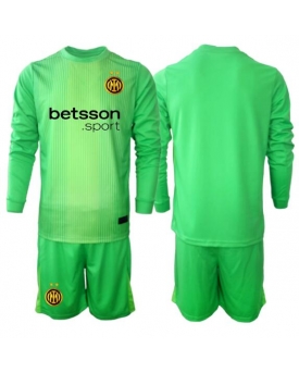 Billige Fotballdrakt Inter Milan Keeper Replika Tredjedraktsett Barn 2025-26 Langermet (med bukser)